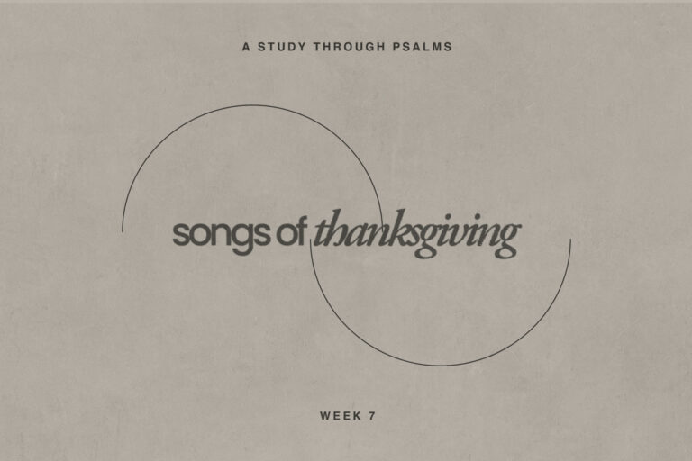 Thanksgiving Psalms Study Guide